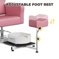 thumbnail image 4 of BeesClover Chaise de Pédicure Inclinable avec Tabouret, Repose-Pieds et Bassin de Massage, Unité de Pédicure Réglable en Hauteur, Chaise Pivotante Hydraulique à 360° pour Bain de Pieds, Salon de Beauté Spa, 4 of 8