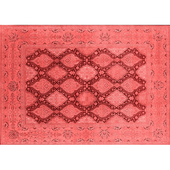 Ahgly Company Indoor Rectangle Oriental Red Industrial Area Rugs, 3' x 5'