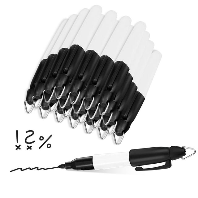 pitrice 24 Pcs Marqueurs Antipoussière avec Capuchon pour une Écriture Résistante aux Impacts et Fluide Mini Marqueurs Permanents 1 Ensemble