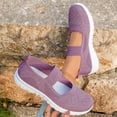 thumbnail image 2 of Wensltd Women Solid Color Mary Jane Shoes Elastic Strap Comfy Casual Walking Shoes Lightweight for Daily Wear, 2 of 9