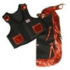 Saddle Barn Tack Faux Leather Kids Chap and Vest Combo