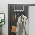 thumbnail image 7 of NOGIS Over The Door Hooks, Moving 6-Hooks,NOGIS Over Door Towel Rack,Door Coat Hanger, Upgraded Long Arms for Bathroom Accessories (Silver), 7 of 7