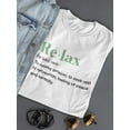 thumbnail image 3 of Definition Of Relax T-Shirt Women -Smartprints Designs, Female 3X-Large, 3 of 4