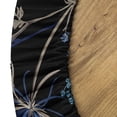 thumbnail image 5 of Ambesonne Night Jungle Fitted Round Tablecloth, Dreamy Nostalgic Bloom, 56"- 60" Diameter, Dark Indigo and Pale Camel, 5 of 5