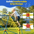 thumbnail image 6 of Climbing Toys for Kids, 10FT Geometric Climbing Dome, Colorful Jungle Gym & Climbers Outdoor w/High Strength Steel Frame, Max Support 1000LBS, Age 3-12 Boys&Girls Indoor Climbing Toys, 6 of 9
