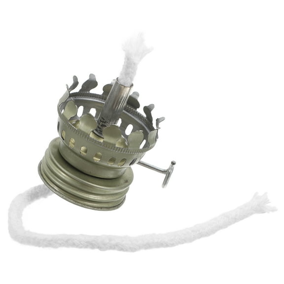 Farmhouse Light Fixtures Oil Lamp Replacement Burner Silver