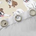 thumbnail image 4 of Homewish Funny English Bulldog Kitchen Curtains,Kawaii Animal Black Out Curtains Pack of 2 (42x63 Each),Cream, 4 of 6