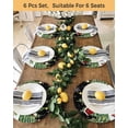 thumbnail image 4 of 15 Inch Round Placemats Set of 4, Black Snowman Christmas Non Slip Heat Insulation PP Table Mats, Green Xmas Tree Snowflake Winter Washable Place Mats for Kitchen Dining Party Table Decor, 4 of 7