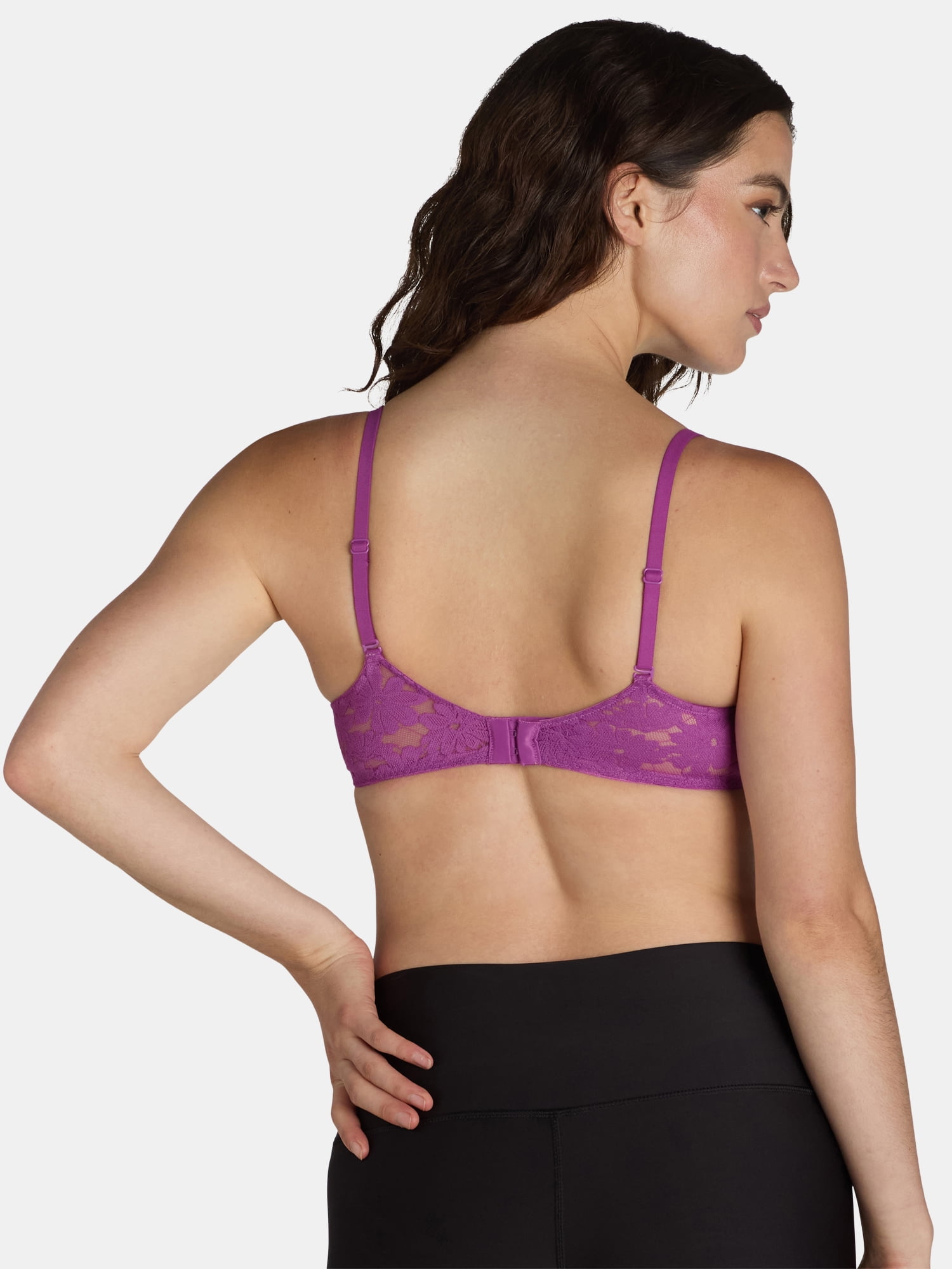 No Boundaries Women's All Over Lace Push Up Bra with Sugarcup, Sizes 34A-40DD