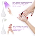 thumbnail image 5 of Lámpara UV para uñas, lámpara LED para uñas de 16 W, secador de uñas de secado rápido, lámpara de curado de gel para uñas con temporizador de 60 s, lámparas UV portátiles con rotación de 360° para uña, 5 of 5