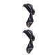thumbnail image 4 of Sonducket Pañuelo para la cabeza para mujer, sedoso, transpirable, práctico, versátil, con textura , cómodo, para llevar, plumas negras penachos negros 2Conjunto, 4 of 6