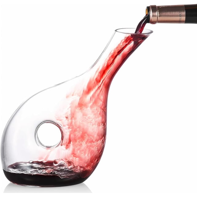 Decantador Bluelander, Jarra de Vino, Diseño Clásico, Capacidad 1000 ml
