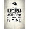 thumbnail image 2 of Rogan, Mark 25x32 Gold Ornate Wood Framed with Double Matting Museum Art Print Titled - Full Metal Jacket My Rifle, 2 of 4