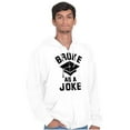 thumbnail image 5 of Broke As Joke College Lifestyle Funny Zip Up Hoodie Men's Women's Brisco Brands X, 5 of 6