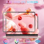14 Rose Gold Laptop with 2.5K UHD (2560x1440) IPS Display, Celeron N95 CPU, DDR4 16G RAM, 512G SSD, Color Backlit KB, Fingerprint Reader,Thin and Portable, WIFI,
