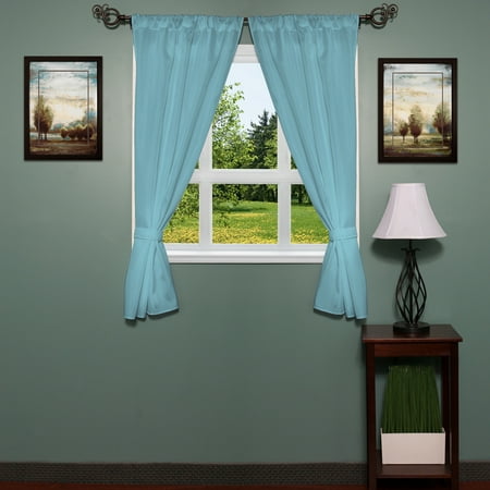 Classic Hotel Quality 36 W X 54 L Fabric Bathroom Window Curtain