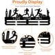 thumbnail image 5 of Exhibidor de medallas deportivas "Vive, ama, corre" para más de 40 medallas. Soporte de pared con ganchos decorativos de hierro., 5 of 7