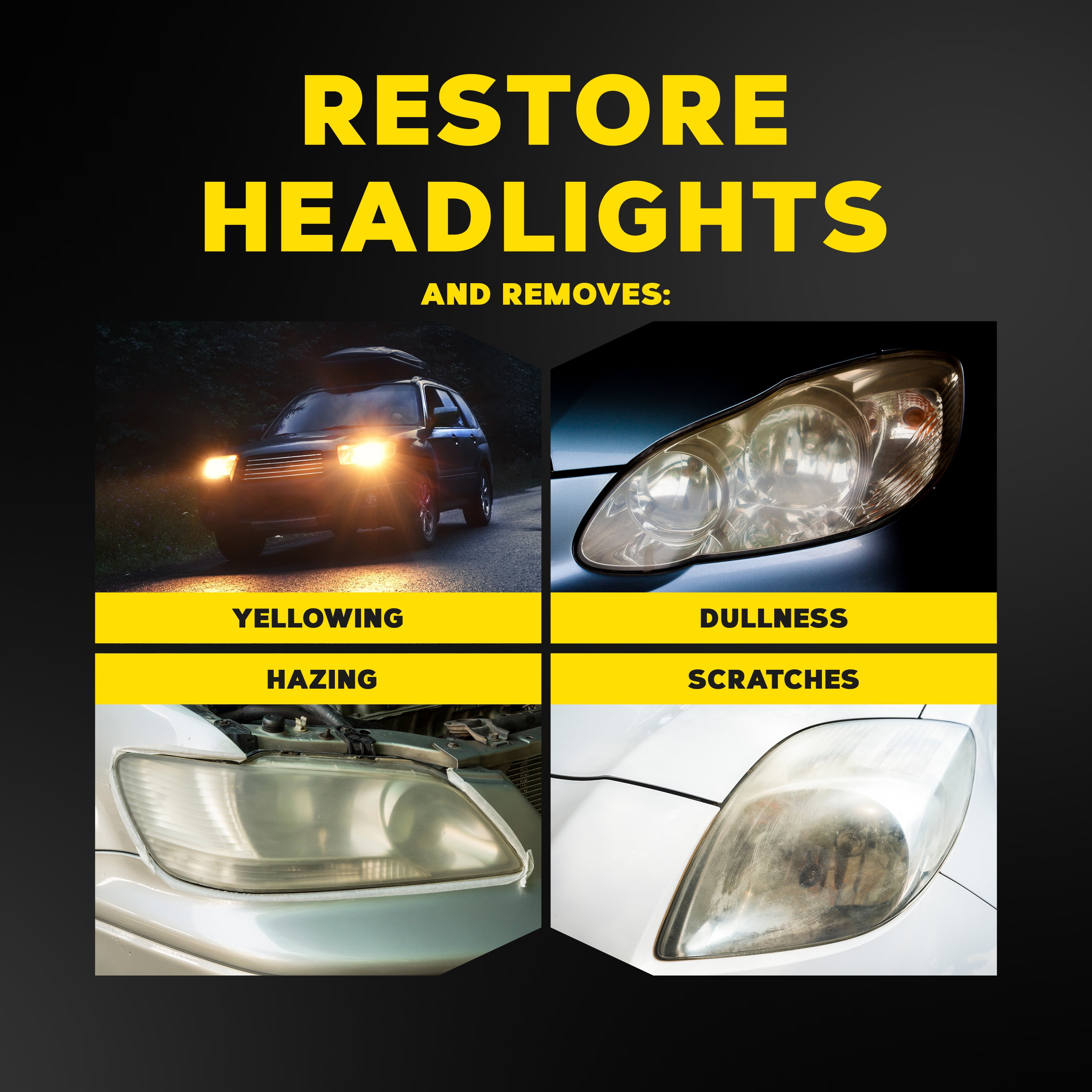 Meguiar's Ultimate Headlight Restoration Kit - Removes Yellowing and Cloudiness from Headlights, G2990