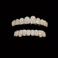 thumbnail image 4 of HLONK 20-Teeth CZ Grillz - Top/Bottom Rapper Accessory for Hip-Hop Inspired Looks - Party Perfection, 4 of 7