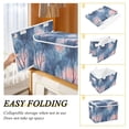 thumbnail image 2 of Yayeee Collapsible Cube Storage Bin with Lid Fabric Closet Decorative Basket with Handles, Trees in The Night, 2 of 7