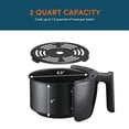 thumbnail image 4 of Elite Gourmet EAF2612D Freidora de aire caliente programable de 2,1 cuartos de galón, cocina saludable sin aceite, temporizador y controles de temperatura, libre de PFOA/PTFE, 1000 W, negro, 4 of 5