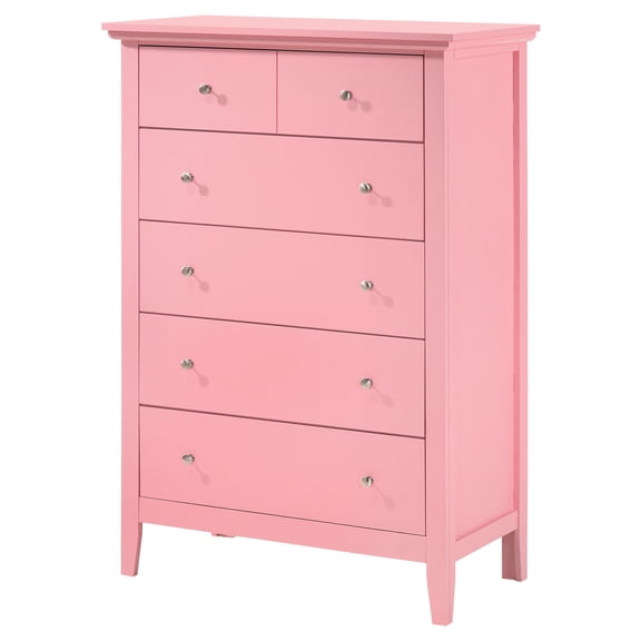 Passion Furniture Hammond Pink 5 Drawer Chest of Drawers (32 in L. X 18 in W. X 48 in H.)