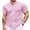 Pink, variant on COOFANDY Mens Casual Dress Shirt Short Sleeve Button Up Shirts No Collar Collarless Dress Shirts Summer Fitted Shirts