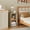 Khaki, variant on YQ JENMW 2-Tier Bookcase,Narrow Bookshelf Storage Organizer for Small Spaces,Bedroom,Office,Black