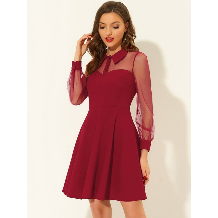 Sexy Buttons Mesh Hot Drill Turndown Collar Wrapped Skirt Dresses Sexy Buttons Mesh Hot Drill Turndown Collar Wrapped Skirt Dresses