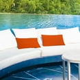 thumbnail image 2 of A1HC Outdoor Waterproof Pillow Covers 12x20 Inch, Pack of 2, Burning Orange – Luxurious Decorative Throw Pillow Covers for Garden, Sofa & Chairs, 2 of 4
