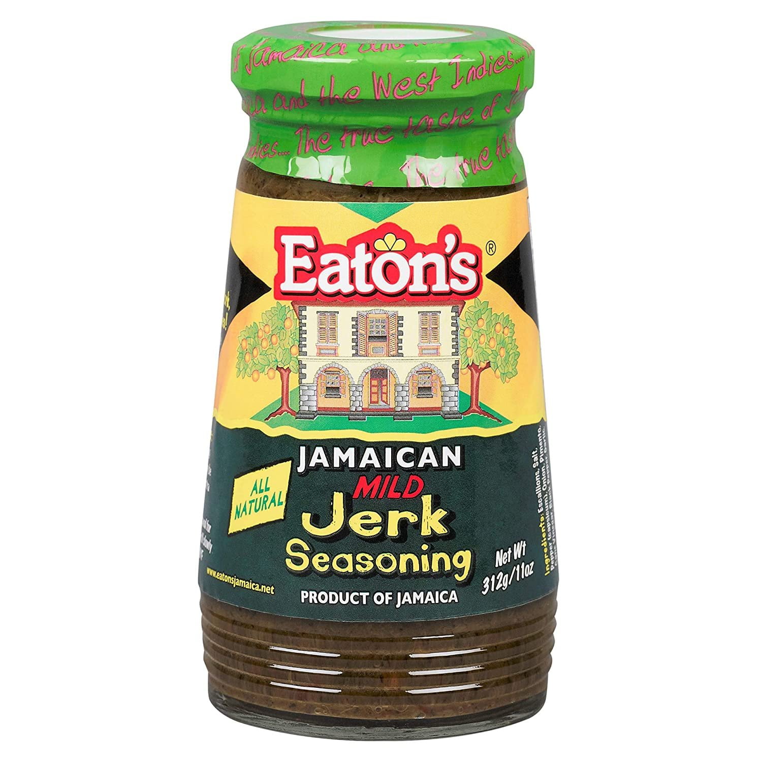 Eaton's Jamaican Jerk Seasoning Authentic Spice Blend Mild, 1 Bottle