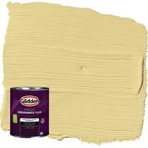 Glidden HEP Wayward Wind / Yellow Eggshell Interior Paint with Primer, 1 Quart