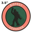 thumbnail image 2 of Bigfoot Crossing 3.5" Iron On Or Sew On Embroidered Fabric Badge Patch Unexplained Mysteries Iconic Series, 2 of 2