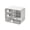 🥝 White_Hot#558, variant on Desktop Storage Box Organizer Multi-Drawer Plastic Storage Cabinet White Yellow 19.3x15.8x12cm for Desktop Cosmetics StationeryOffice Dorm