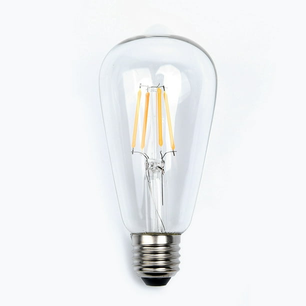 Vintage 4W ST64 LED Light Bulb, E27 Base LED Bulbs, Antique Style Great for Home, Office Yellow Light - Walmart.com