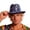Blue, variant on QHFBli Womens Bling Rhinestone Wide Brim Panama Hat Sun Visor Fedora Hat Cap