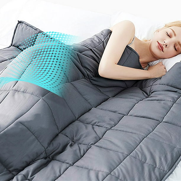 100% Cotton Premium Weighted Blanket for Bed Cotton Blanket Deep Sleep