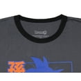 thumbnail image 5 of Dragon Ball Super Men's Goku Ramen Kanji Design Adult Anime Ringer T-Shirt, 5 of 7