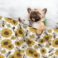 thumbnail image 3 of Pofeuu Sunflowers and Bees Print Puppy Blanket,Dog Blankets,Pet Blanket Cozy Cat Blankets for Indoor Cats, Fuzzy Pet Blanket for Kitten Doggy Dog Blankets-Small, 3 of 8