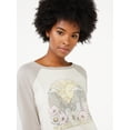 thumbnail image 4 of Scoop 3/4 Sleeve Graphic Raglan Relaxed Fit T-Shirt (Women's) 1 Pack, 4 of 6