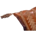 thumbnail image 4 of Arrow Geniune Leather Tasseled Throw Pillow, 4 of 4