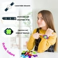 thumbnail image 2 of Hand Sanitizer Bracelet for Kids | Two Color Assembled Strap Kit | 3 in 1 Sanitizer Wristband, Sanitizer Keychain, Stilysh Bracelet | Hand Made Silicone Bracelet (Red and Yellow), 2 of 7
