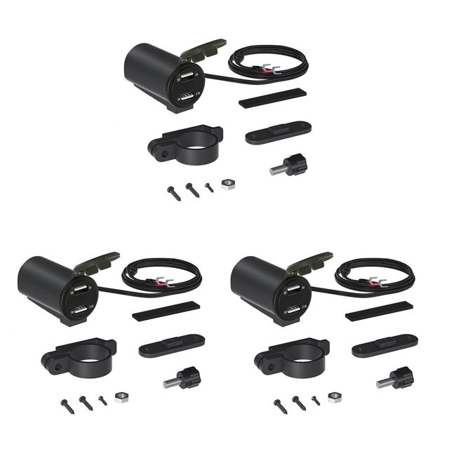 Kenally USB dual con voltímetro Herramientas de reacondicionamiento Cargadores Accesorio Motocicleta Suministros telefónicos Type1
