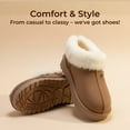 thumbnail image 2 of bebe Girls Slippers – Platform House Shoes with Faux Fur Lining, Cozy Winter Slippers for Little Kid/ Big Kid, 2 of 9