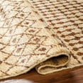 thumbnail image 3 of Hauteloom Ceron Jute Living Room, Bedroom Area Rug - Bohemian, Transitional - Light Beige, Dark Brown, Copper - 18" x 18" Sample, 3 of 6