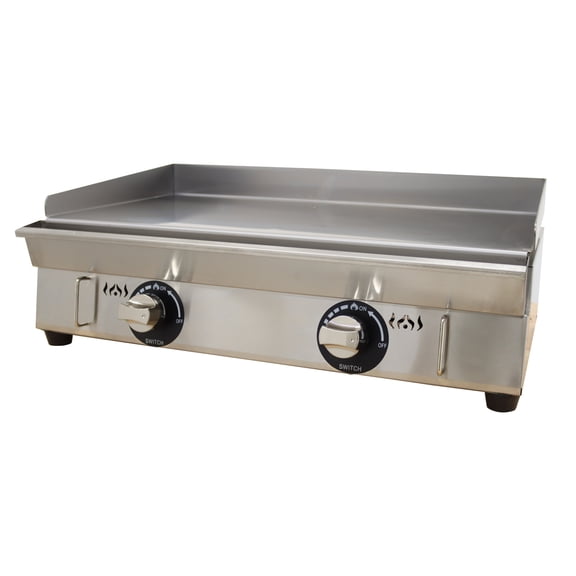 LPG Gas Grill Griddle Flat Top Cooking Griddle Grill for Kitchen Outdoor BBQ 28.9 x 16.1 Inch