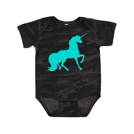 

Inktastic Aqua Unicorn Gift Baby Boy or Baby Girl Bodysuit