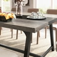 thumbnail image 3 of Tribesigns Dining Table for 8 People, Rectangular 70.9 inch Wood Kitchen Table with Metal Frame, Gray, 3 of 6