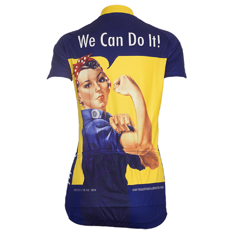 Retro Image Apparel Women s Rosie the Riveter Short Sleeve Cycling