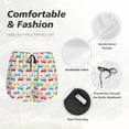 thumbnail image 6 of Lsque Colorful Bus Printed Women's Running Shorts with Liner Pockets,Elastic Quick Dry Workout Athletic Gym Yoga Shorts,Womens High Waist Shorts-, 6 of 9